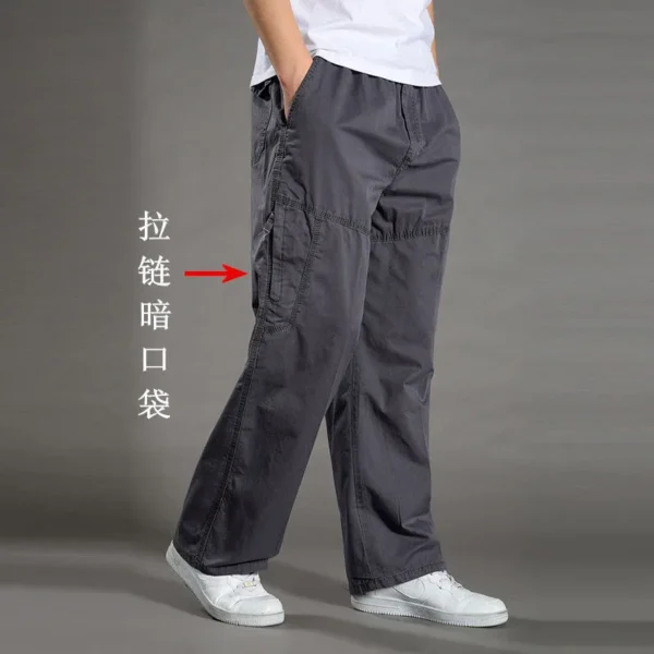 Men's Cargo Pants Summer Spring Cotton Work Wear New In Large Size 6XL Casual Climbing Joggers Sweatpants Hombre Autumn Trousers - Image 2