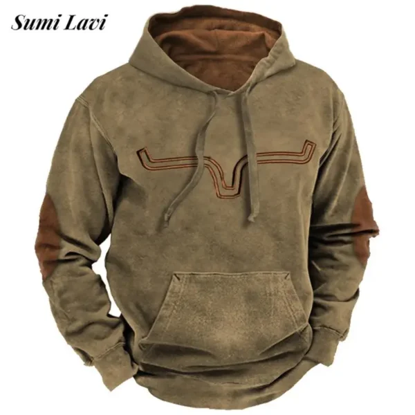 2024 Spring Autumn Leisure Loose Hooded Sweatshirt For Mens Casual Long Sleeve Patchwork Hoodies Men Fashion Hoodie Streetwewar