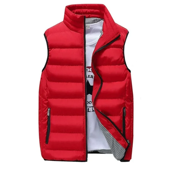 Men Vest Windproof Vest Men Jacket Sleeveless Vest Winter Jacket Casual Coat Men down Cotton Warm Thicken Waistcoat thick gilet - Image 3