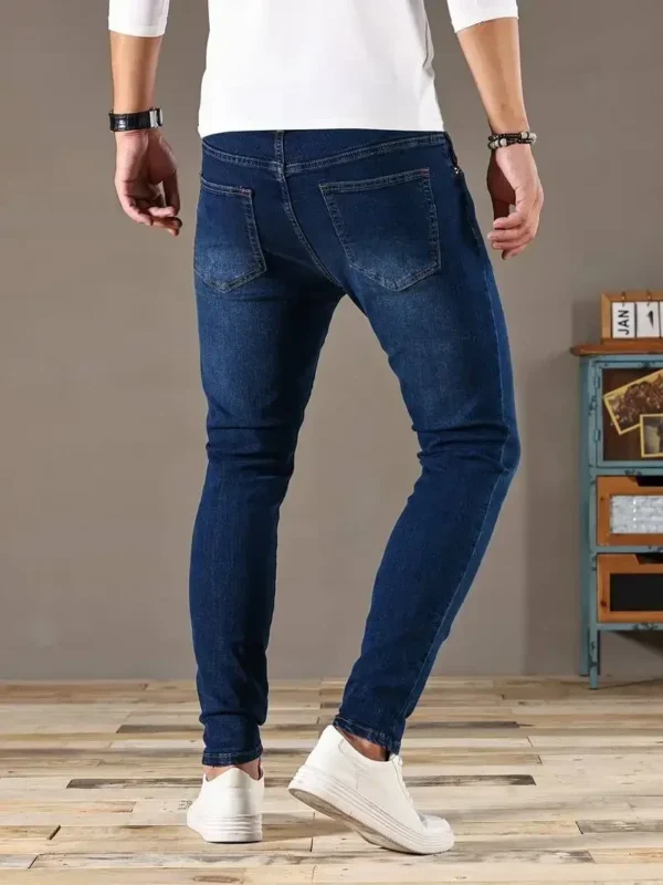 2024 Mens Slim Fit Classic Skinny Jeans Casual Street Style Comfortable Casual Mens Skinny Jeans Male Slim Fit Pencil Denim - Image 2