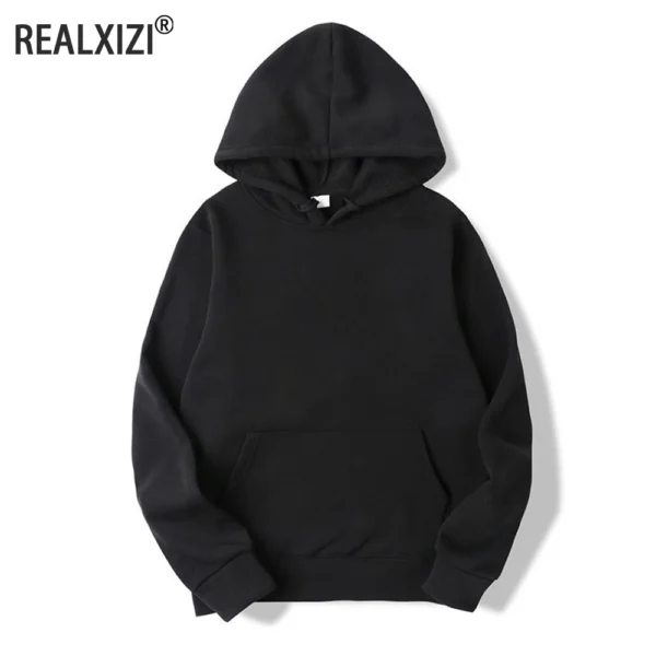 Men's Hoodies Women Pullover Spring Autumn Casual Hoodie Sweatshirts Solid Color Hoodies Oversize Black Sweatshirt For Male