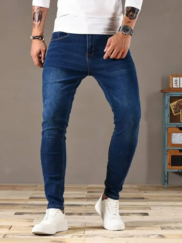 2024 Mens Slim Fit Classic Skinny Jeans Casual Street Style Comfortable Casual Mens Skinny Jeans Male Slim Fit Pencil Denim - Image 4