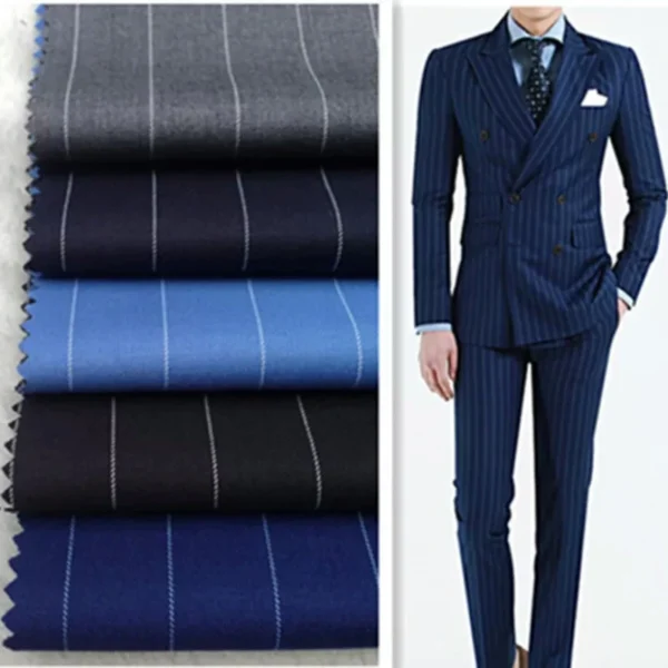 50cm Spring fashion Stripe Suit Fabric Atiku Fabric for Men High Quality Men's jacket Fabrics Business fabric Set sewing