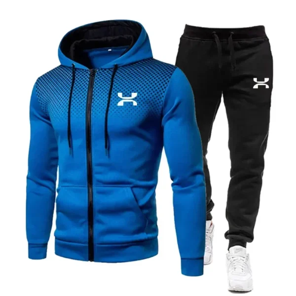 2024 Fashion Tracksuit For Men Hoodie Fitness Gym Clothing Men Running Set Sportswear Jogger Men'S Tracksuit Winter Suit Sports - Image 3