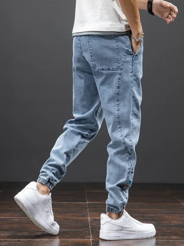 Spring Summer Black Blue Cargo Jeans Men Streetwear Denim Jogger Pants Men Baggy Harem Jean Trousers Plus Size 6XL 7XL 8XL - Image 3