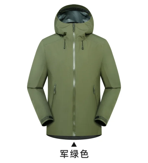 ARC Embroidery Three layer Outdoor Waterproof Windbreaker Hiking Jackets Mens High Quality Hunting Camping Fishing Coat - Image 3