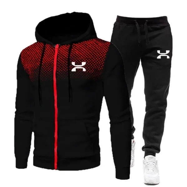 2024 Fashion Tracksuit For Men Hoodie Fitness Gym Clothing Men Running Set Sportswear Jogger Men'S Tracksuit Winter Suit Sports - Image 4