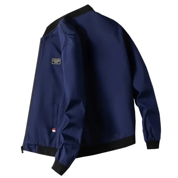 Man Leisure Jacket New Spring Autumn Solid Color And Comfortable Zipper Style Fashion Windproof Jacket - Image 4