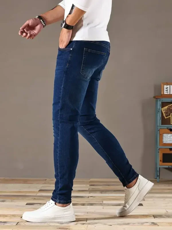 2024 Mens Slim Fit Classic Skinny Jeans Casual Street Style Comfortable Casual Mens Skinny Jeans Male Slim Fit Pencil Denim - Image 3