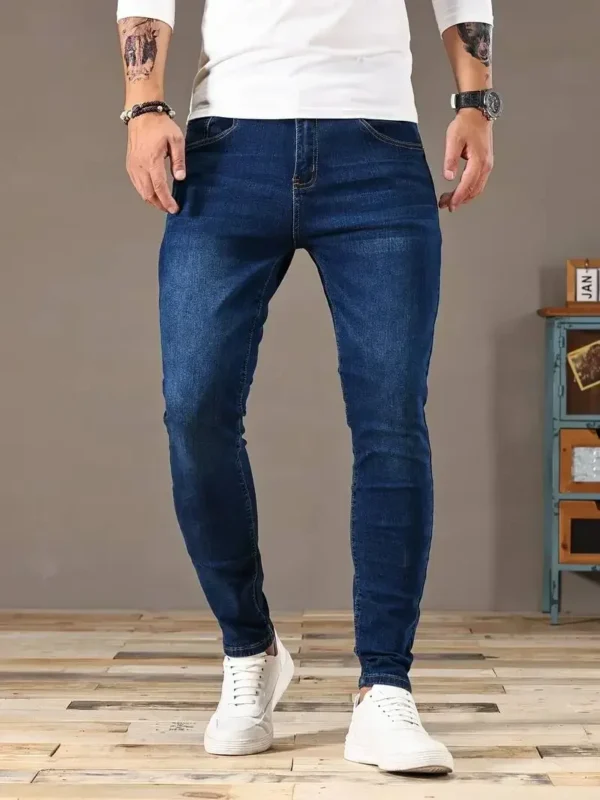 2024 Mens Slim Fit Classic Skinny Jeans Casual Street Style Comfortable Casual Mens Skinny Jeans Male Slim Fit Pencil Denim - Image 6