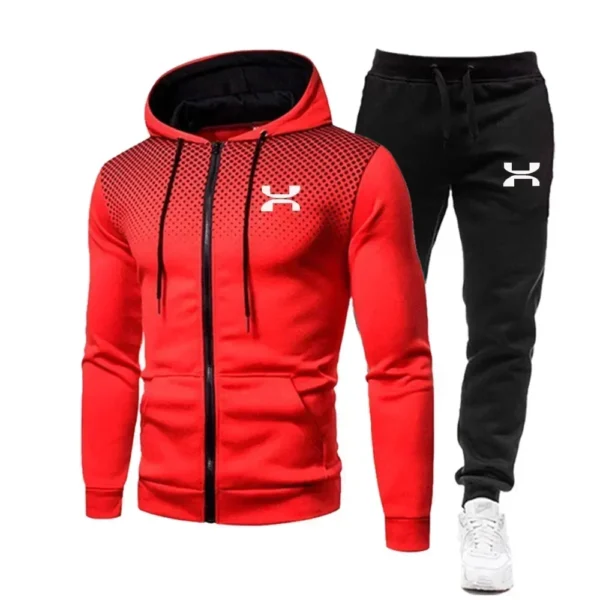 2024 Fashion Tracksuit For Men Hoodie Fitness Gym Clothing Men Running Set Sportswear Jogger Men'S Tracksuit Winter Suit Sports - Image 5