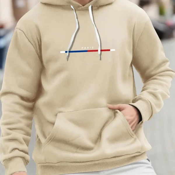 Paris Print Hoodies Tshirt For Men Casual Autumn Winter - Image 6