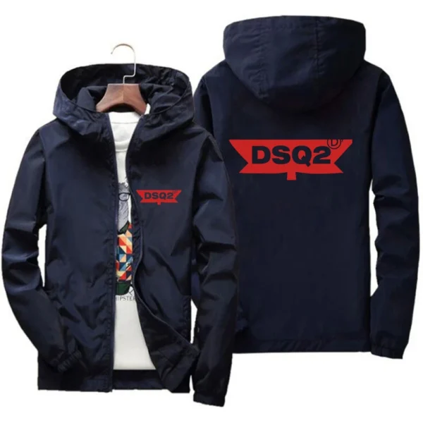 2024 Spring and Autumn Men's Waterproof Zipper Hooded jacket, Sports jacket, Sunscreen jacket, Fashionable and Comfortable - Image 3