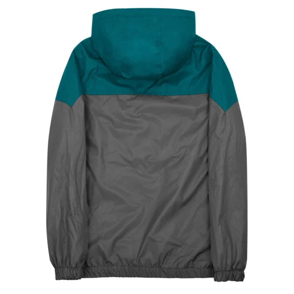 Men's Spring And Autumn New Colorblock Casual Jacket, Fashionable Hooded Windbreaker Coat - Image 2