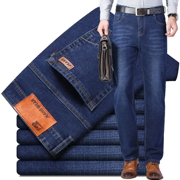 Summer New Men's Jeans, Fashionable and Versatile Business Jeans, Work Pants - Image 5