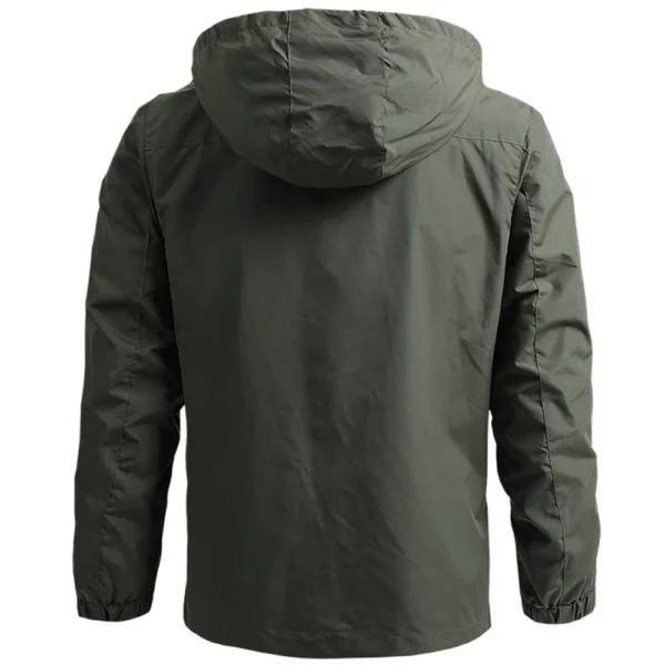 Windbreaker Men Tactical Jacket Waterproof Outdoor Hooded Coat Sports Military European Size S-5XL Field Climbing Thin Outwear - Image 2