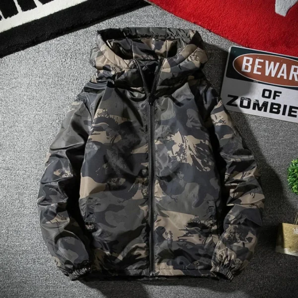 Parkas Camouflage Man Padded Coat Casual Down Jackets for Men Quilted Padding Youthful Clothes Vintage Outerwear in Promotion - Image 3