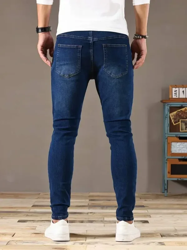 2024 Mens Slim Fit Classic Skinny Jeans Casual Street Style Comfortable Casual Mens Skinny Jeans Male Slim Fit Pencil Denim - Image 5