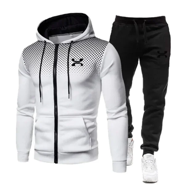 2024 Fashion Tracksuit For Men Hoodie Fitness Gym Clothing Men Running Set Sportswear Jogger Men'S Tracksuit Winter Suit Sports - Image 2