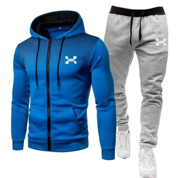 2024 Fashion Tracksuit For Men Hoodie Fitness Gym Clothing Men Running Set Sportswear Jogger Men'S Tracksuit Winter Suit Sports - Image 6